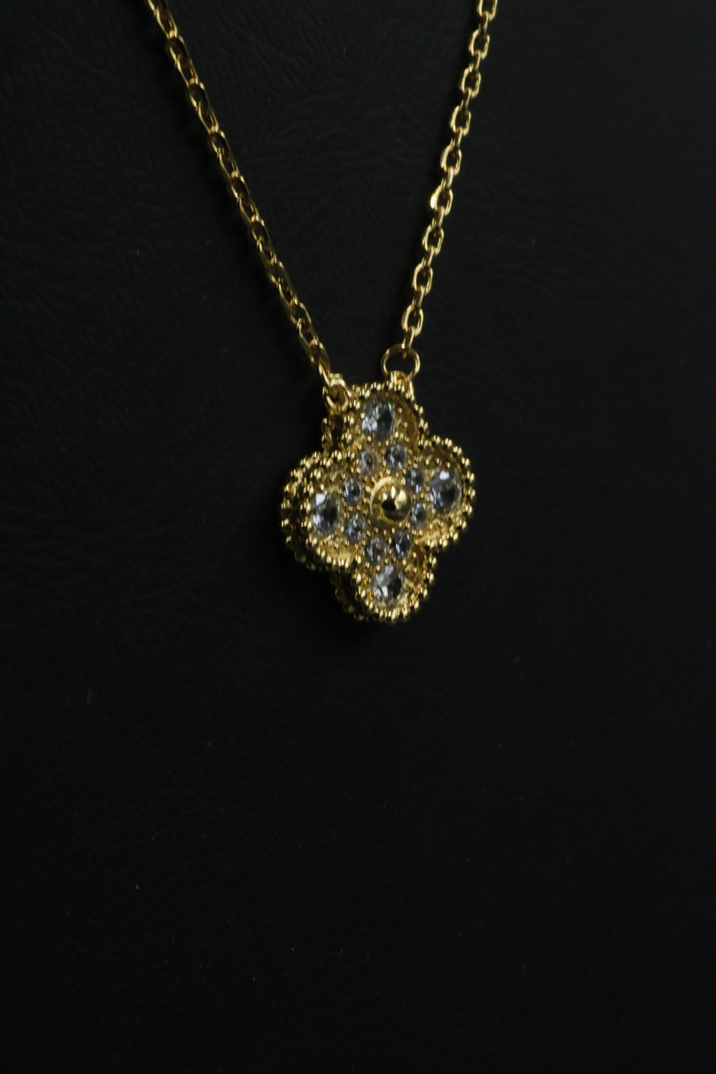 Collar Vintage Alhambra 1:1 Gold Diamonds.