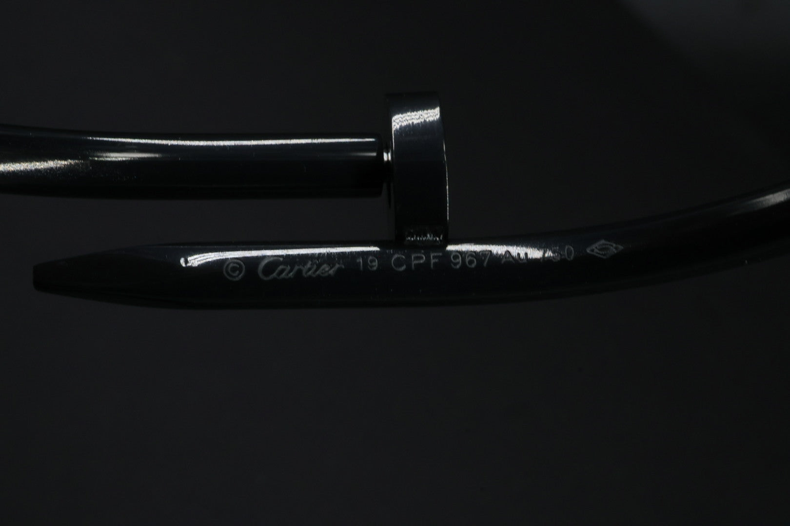 Brazalete Cartier Juste Un Clou Basic - Negro.