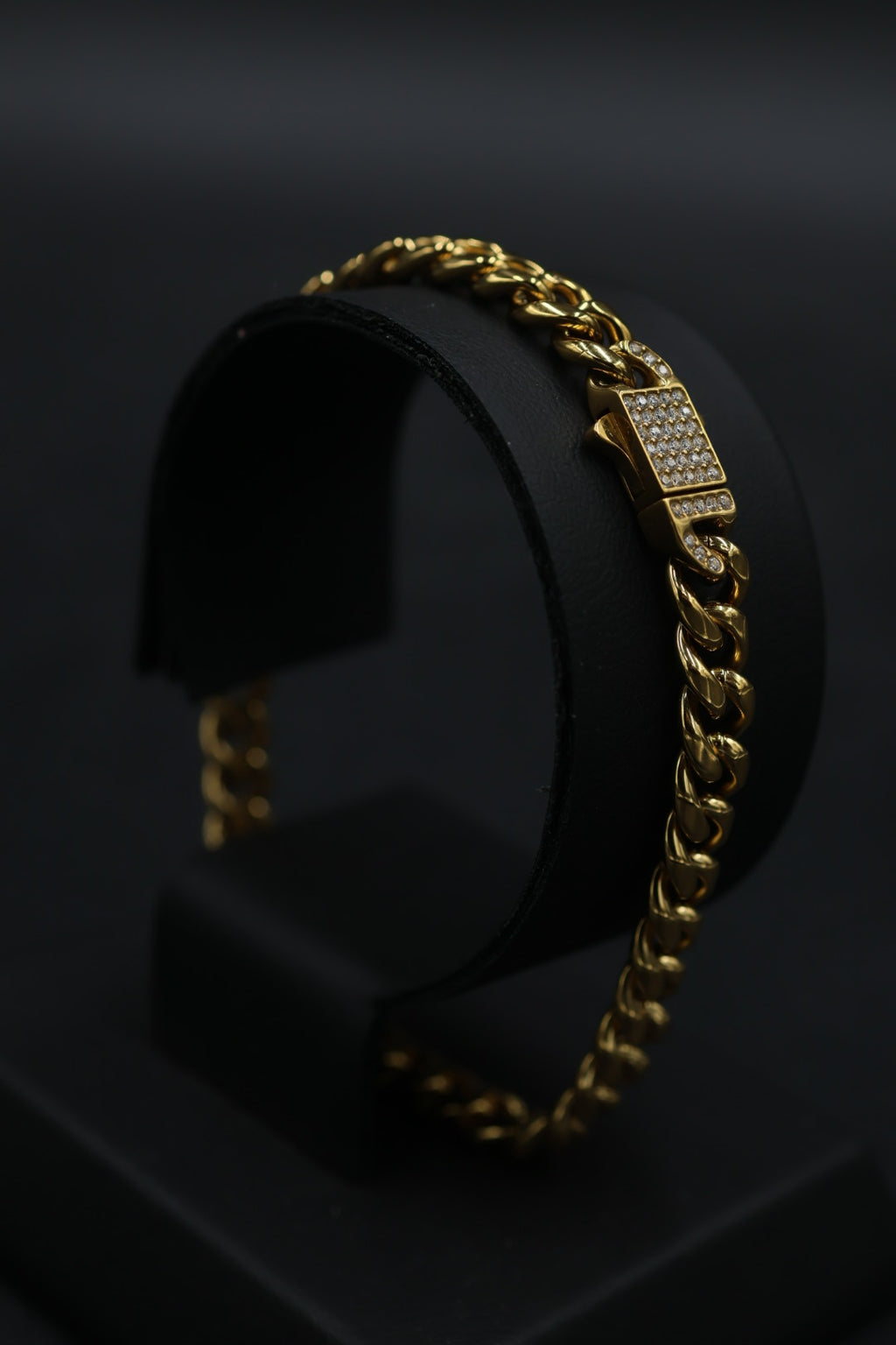 Pulsera Cubana con Broche Iced