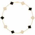 Collar VCA Alhambra 10 Motivos - Gold Onyx Diamonds.