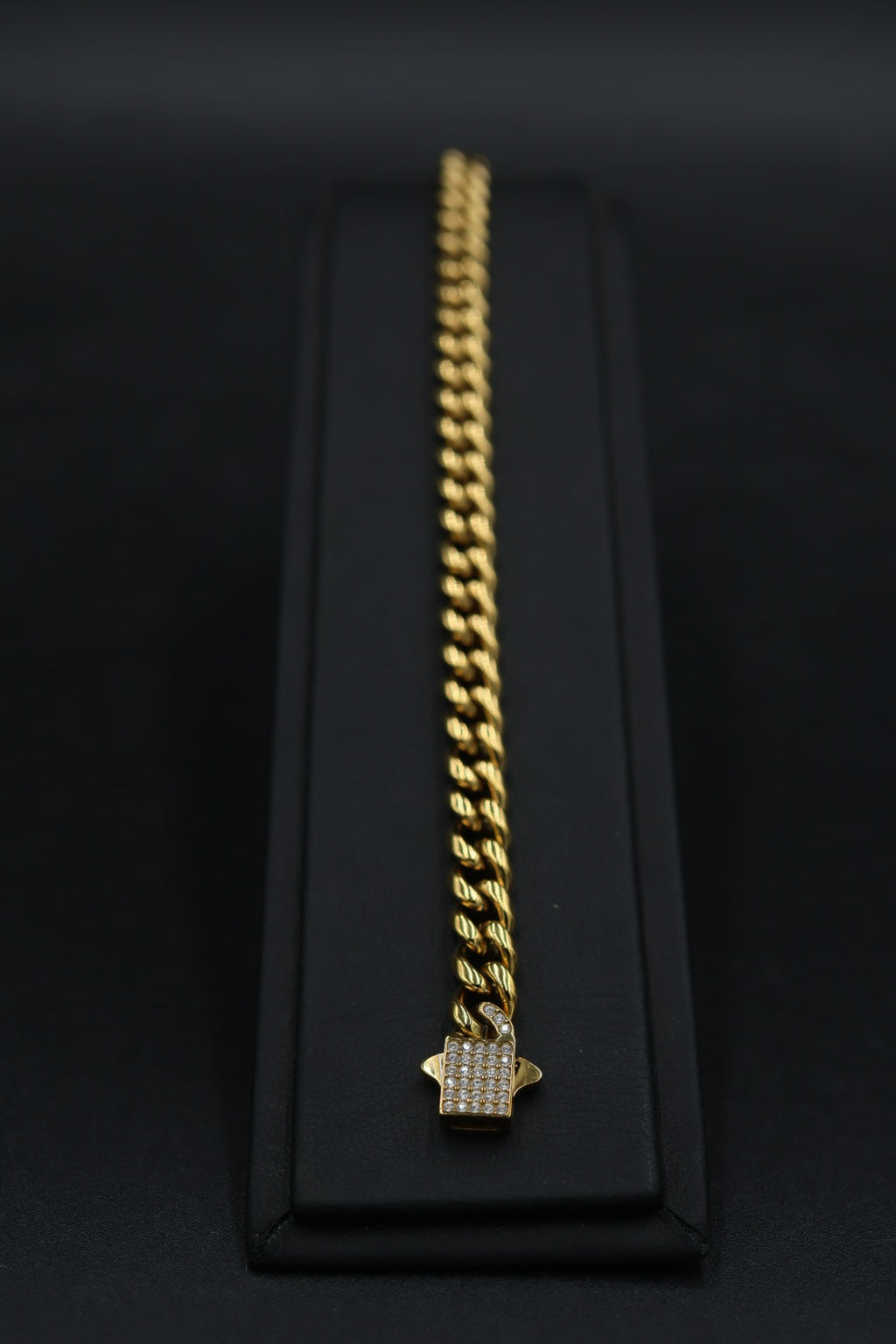 Pulsera Cubana con Broche Iced
