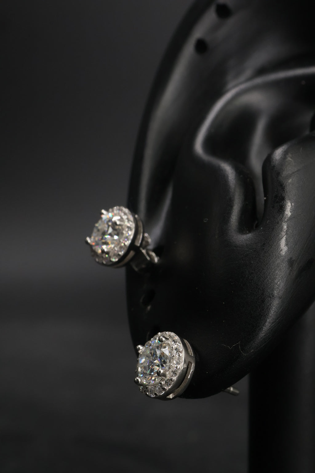 Aretes en Plata 925 Perfect Circle - Moissanita D 0.5 ct.