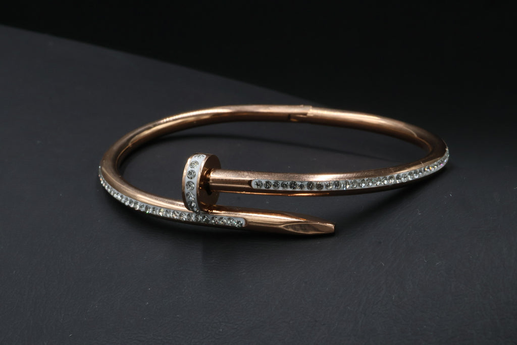 Brazalete Cartier Juste Un Clou Iced - Rose Gold