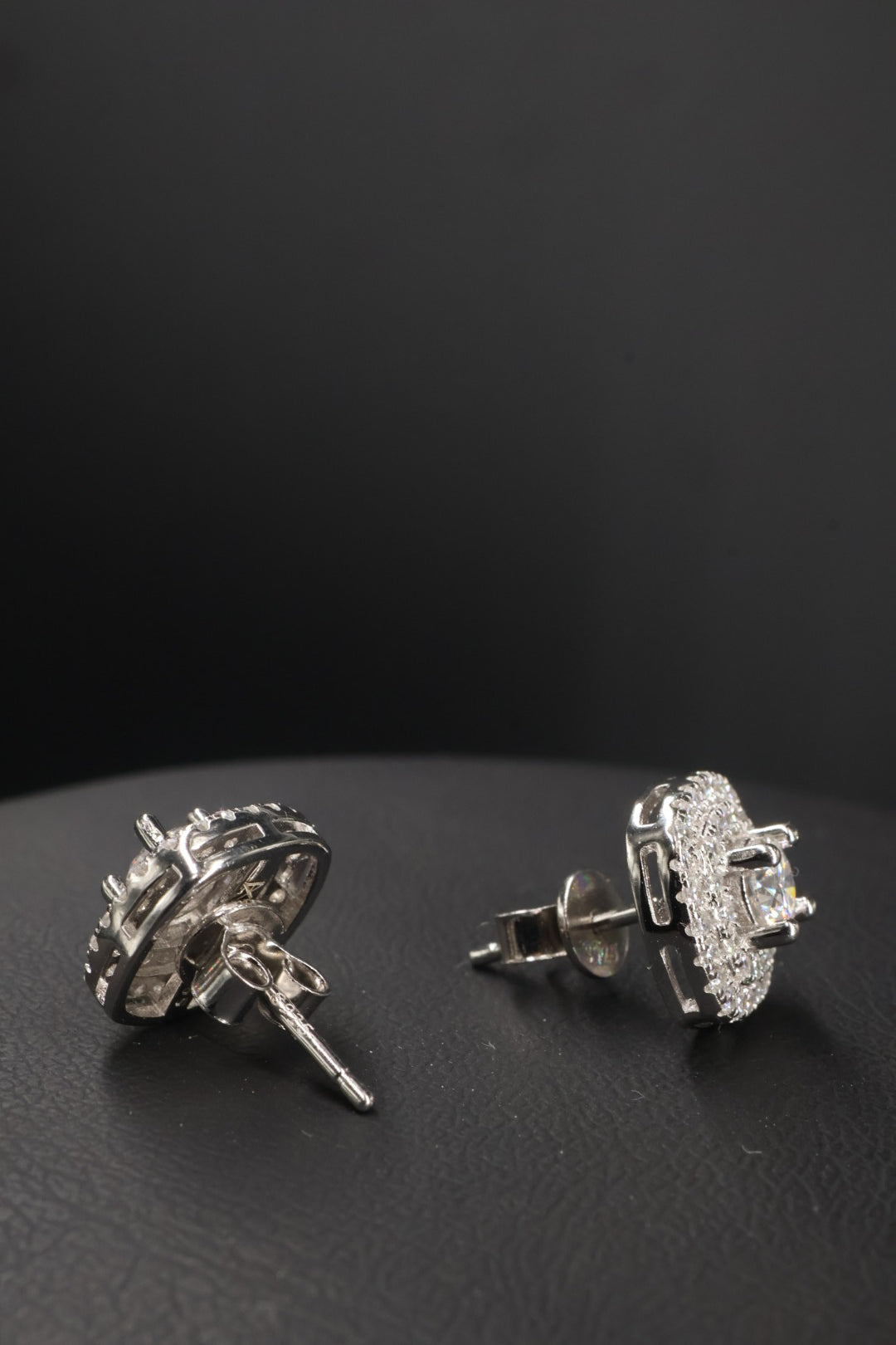 Aretes en Plata 925 Box Full CZ - Moissanita D 0.3 ct.