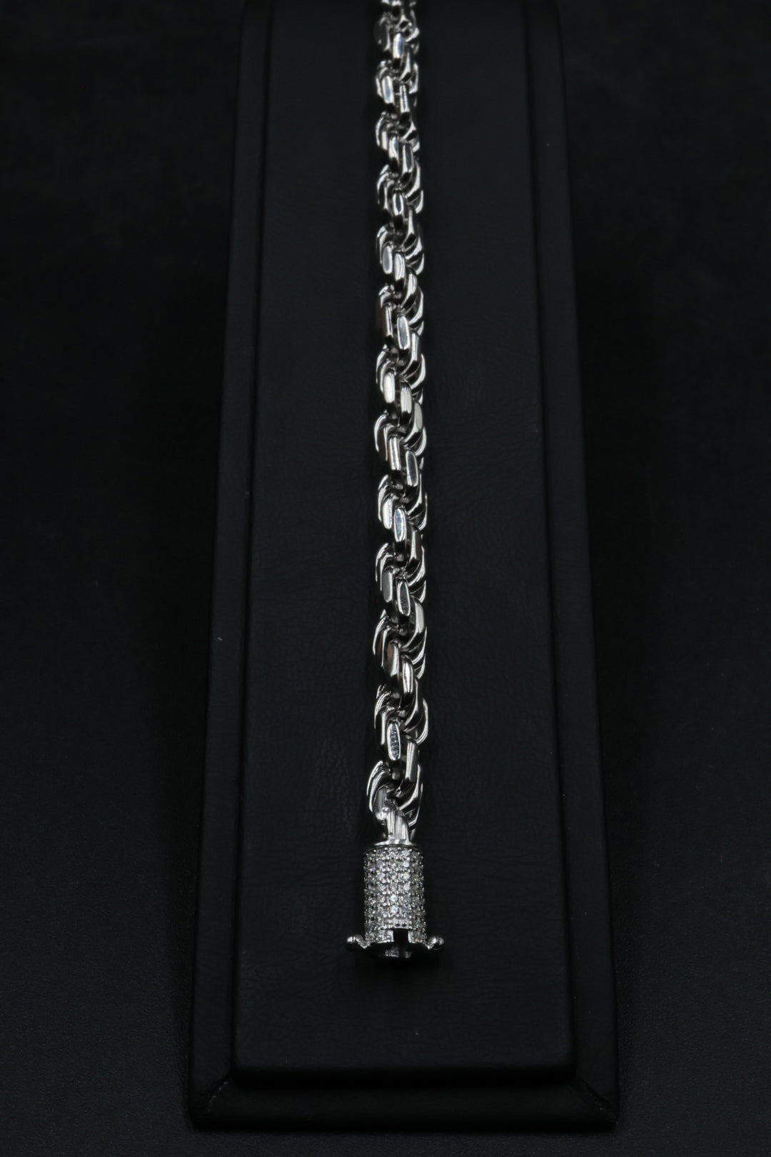 Pulsera Torzal Broche Iced - Moissanita