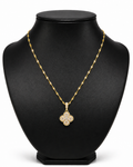 Collar 1 trébol - Dorado Zirconias.