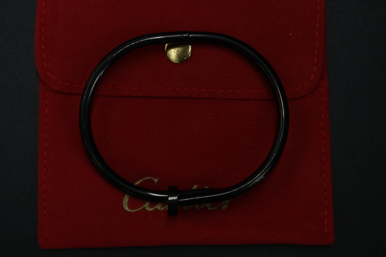 Brazalete Cartier Juste Un Clou Basic - Negro.