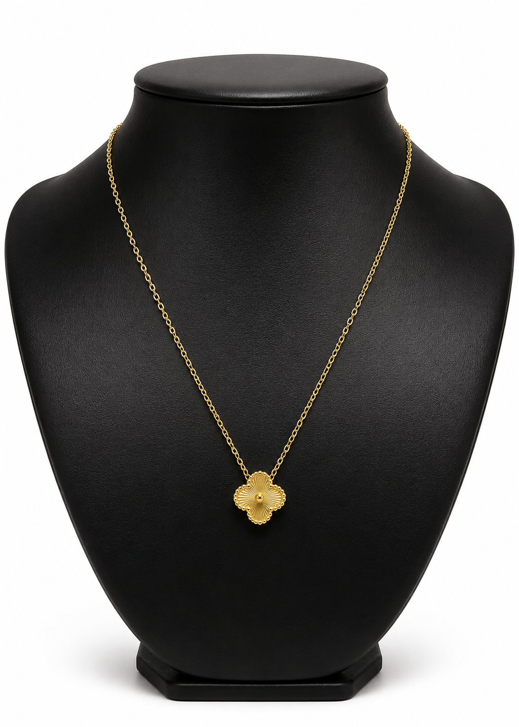 Collar 1 trébol - Dorado Láser.