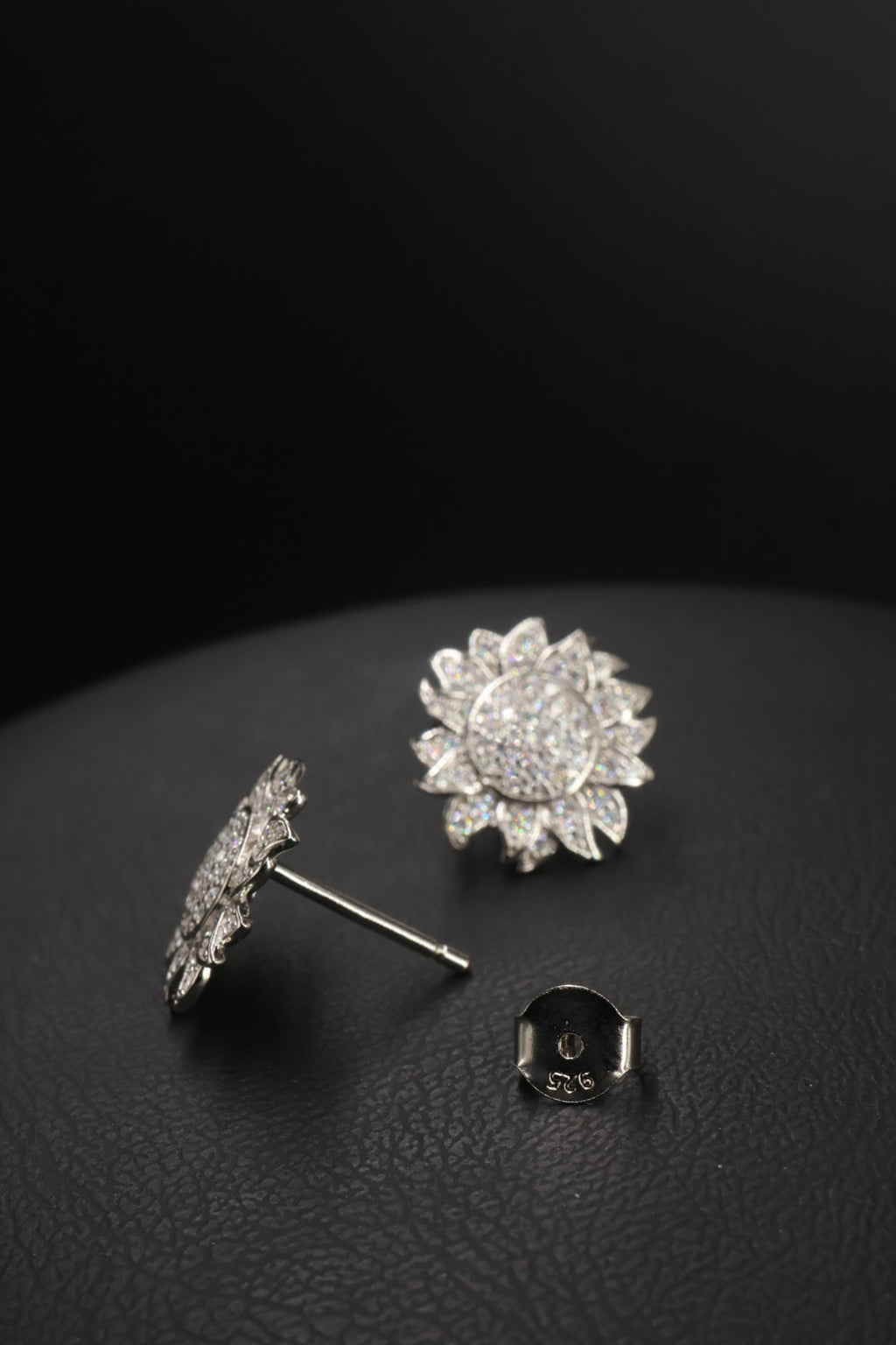 Aretes en Plata 925 Sol Silver - Moissanita.