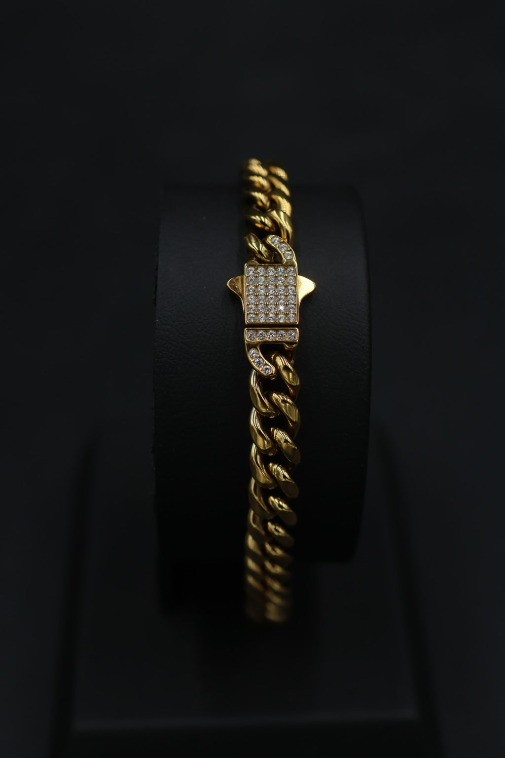 Pulsera Cubana con Broche Iced
