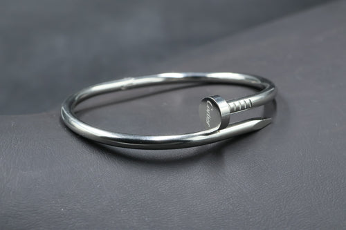 Brazalete Cartier Juste Un Clou Basic - Plateado. 