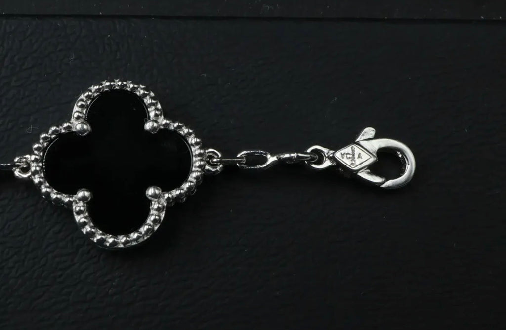 Collar VCA Plata 925 Alhambra 10 Motivos - Onyx.