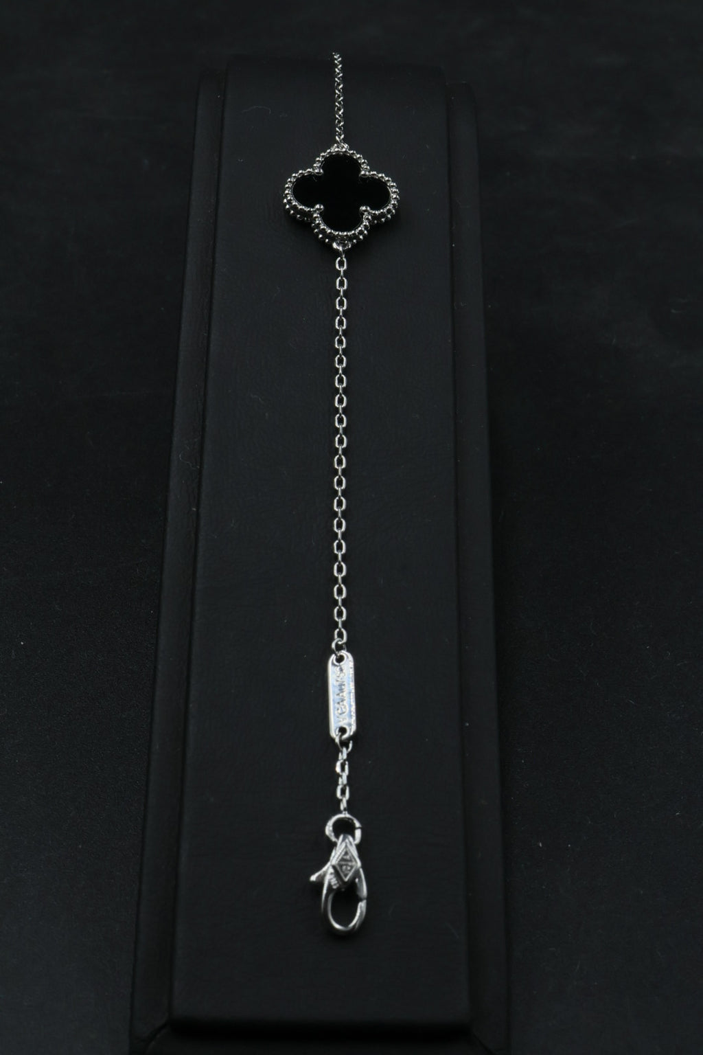 Pulsera VCA Sweet Alhambra 1:1 Silver Onyx.