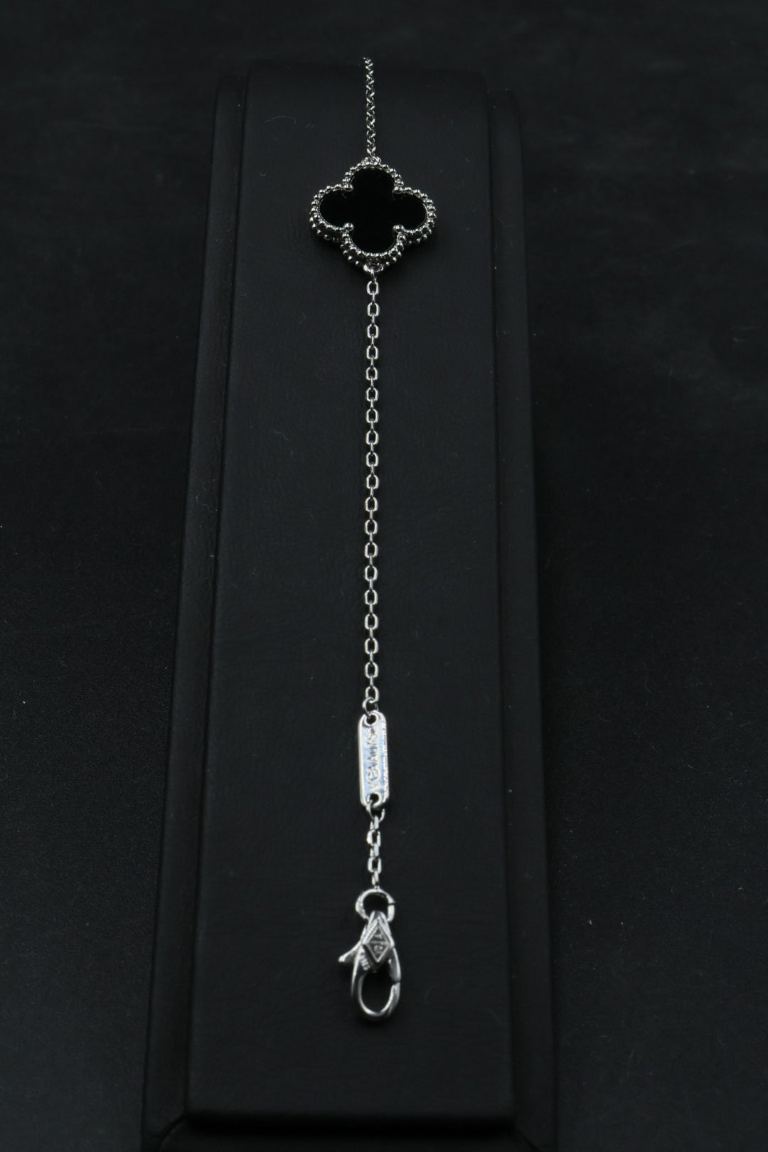 Pulsera VCA Sweet Alhambra 1:1 Silver Onyx.