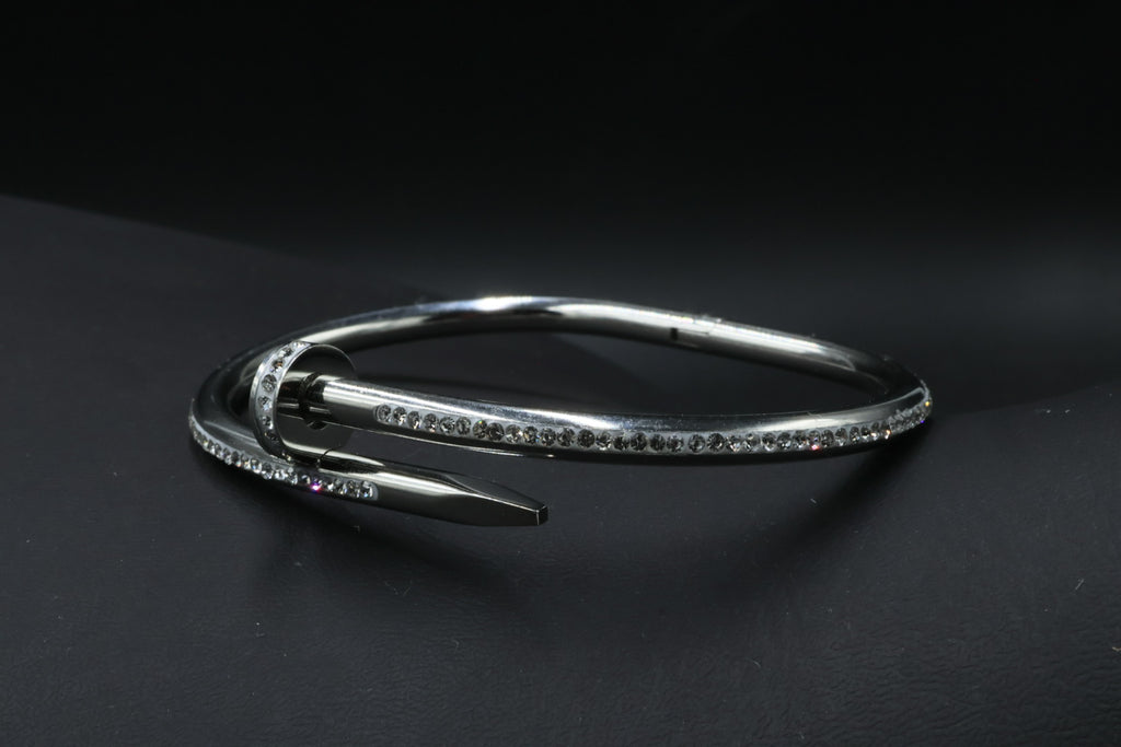 Brazalete Cartier Juste Un Clou Iced - Plateado