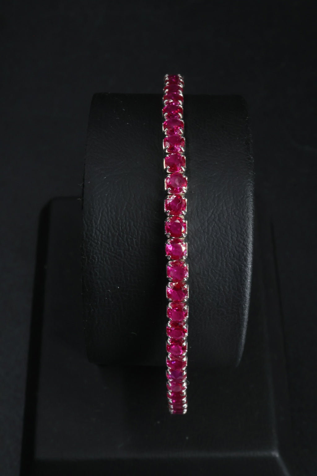 Pulsera Tenis Elástica Rosa Mexicano