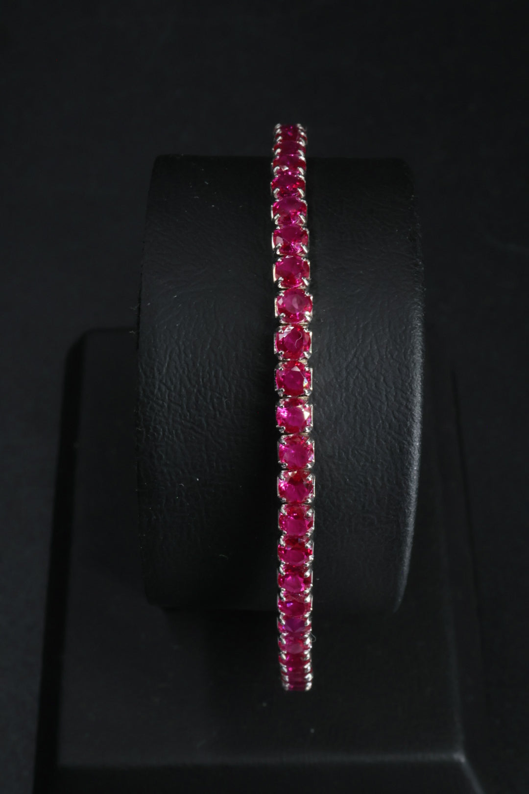 Pulsera Tenis Elástica Rosa Mexicano