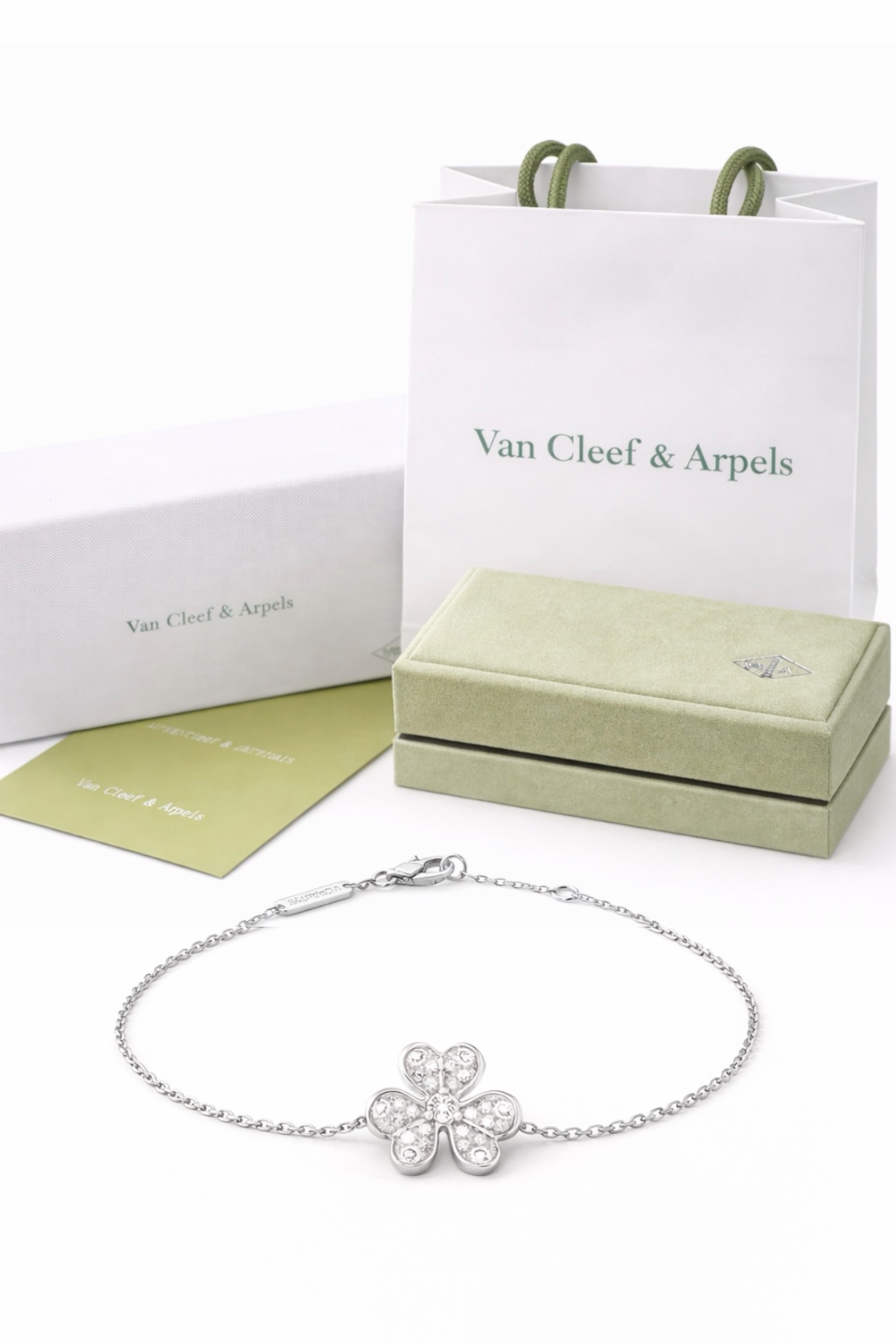 Pulsera VCA Frivole Minimodelo 1:1 Silver - Zirconias.