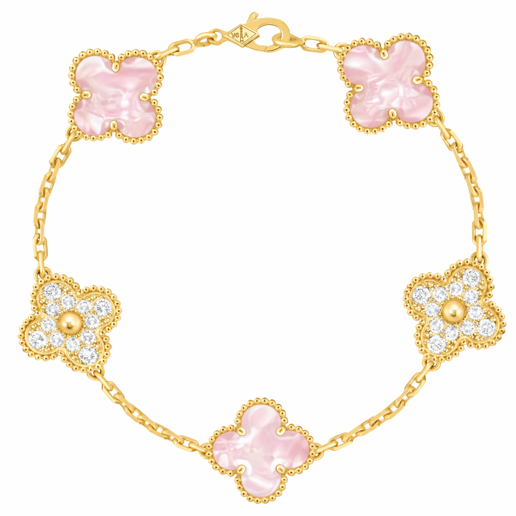 Pulsera VCA Alhambra 1:1 Gold Coral - Diamonds