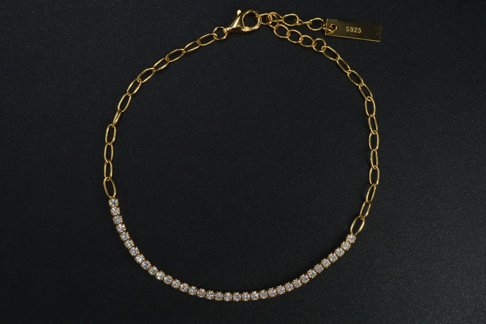 Pulsera Tenis Dorada