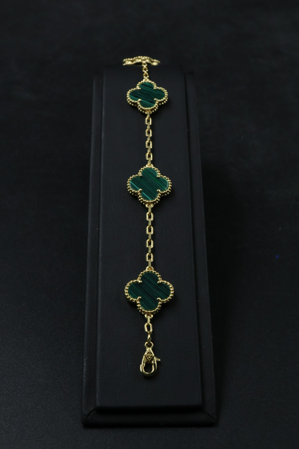 Pulsera VCA Alhambra 1:1 Gold Malaquita