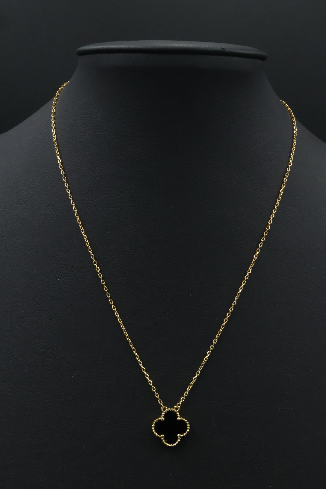 Collar Vintage Alhambra 1:1 Gold Onyx.