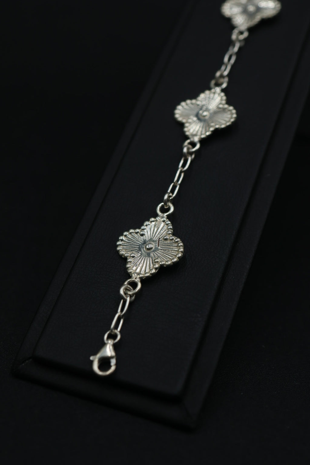 Pulsera Trébol Láser en Plata 9.25 S925