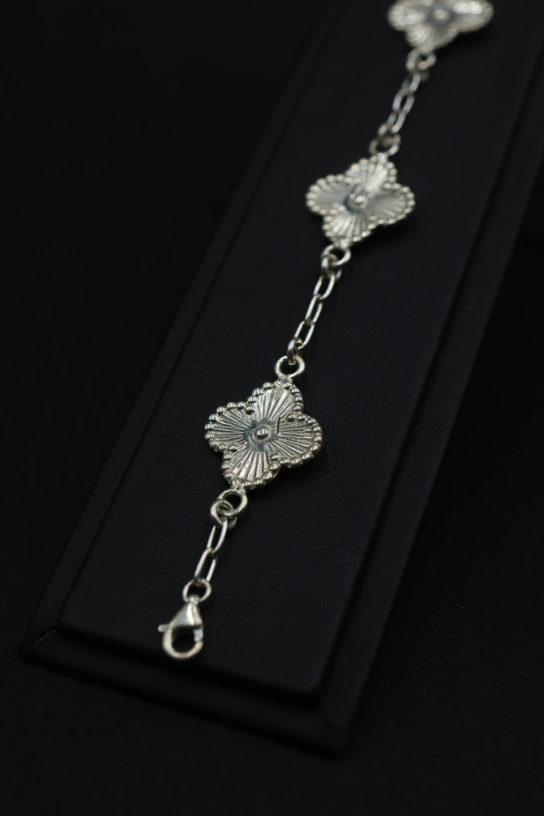 Pulsera Trébol Láser en Plata 9.25 S925