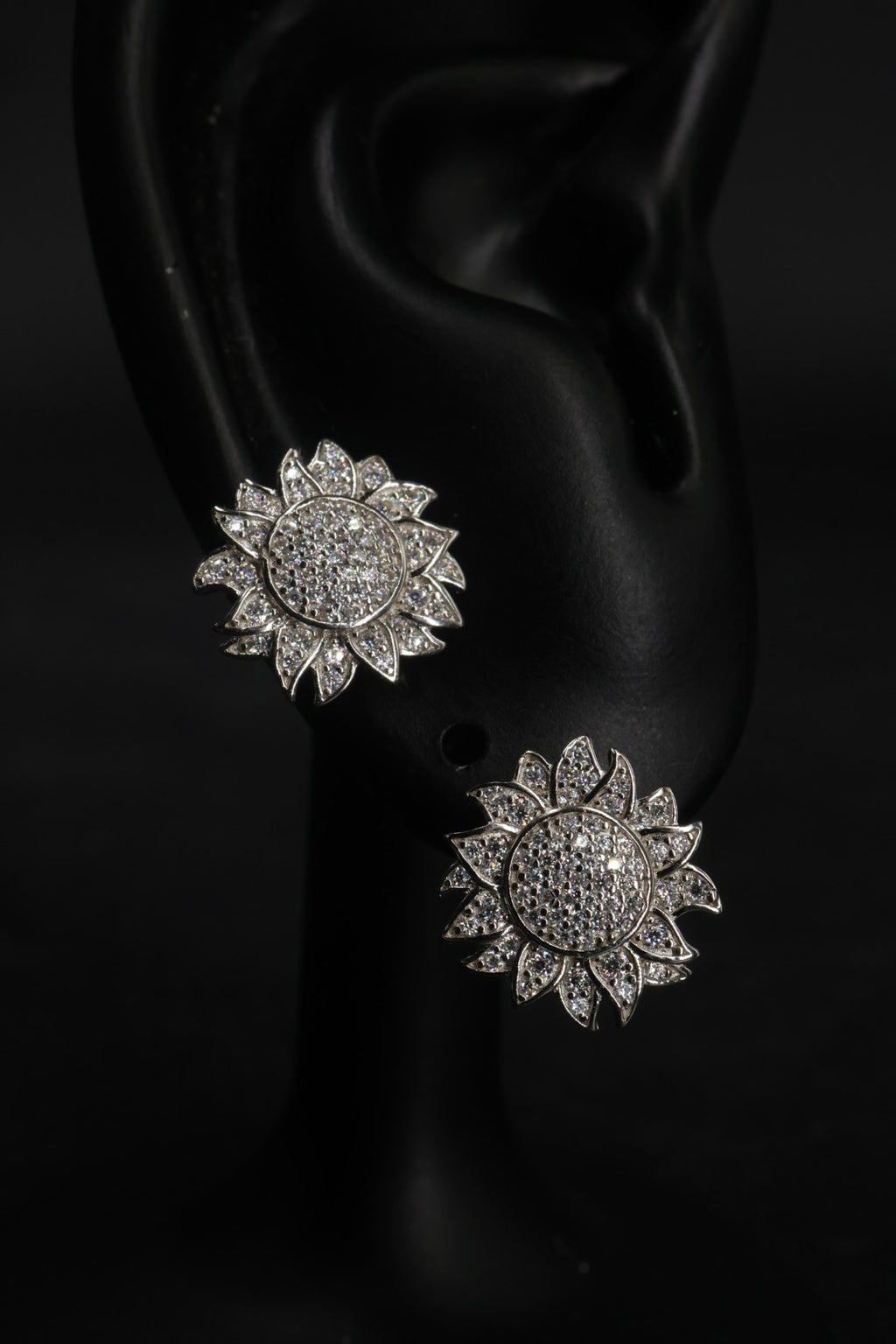 Aretes en Plata 925 Sol Silver - Moissanita.