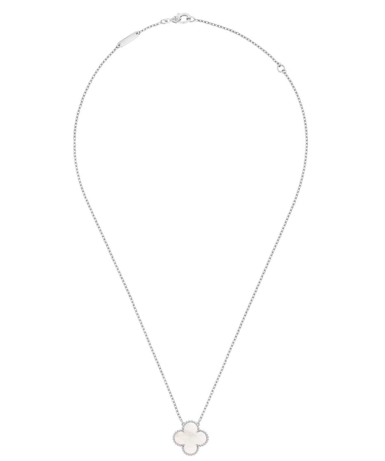 Collar Vintage Alhambra 1:1 Silver Nácar.