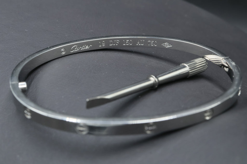 Brazalete Cartier Love - Plateado.