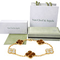 Pulsera VCA Alhambra 1:1 Gold Ojo de Tigre - Diamonds
