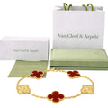 Pulsera VCA Alhambra 1:1 Gold Cornalina - Textura